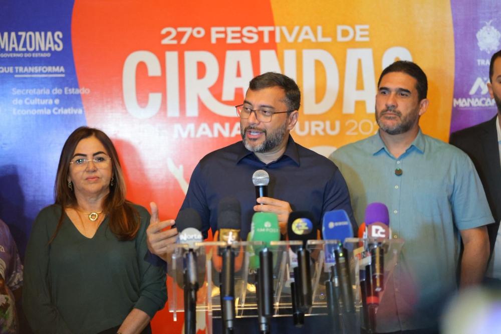 Wilson Lima lança Festival de Cirandas de Manacapuru 2025 com investimento recorde