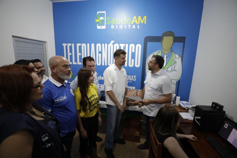 Wilson Lima inaugura salas do Telessaúde em Apuí e amplia acesso a serviços especializados no interior