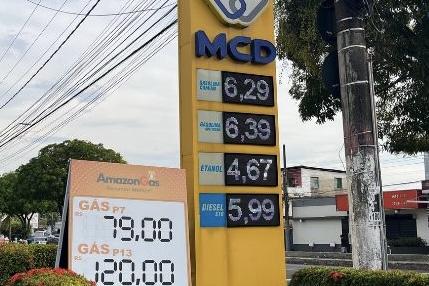 Gasolina recua em Manaus e já é vendida a R$ 6,29 em alguns postos