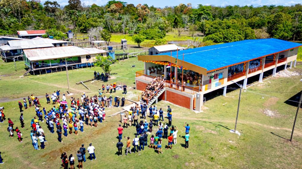 Escola Boa Vista é inaugurada e reforça compromisso da Prefeitura de Parintins com a educação ribeirinha