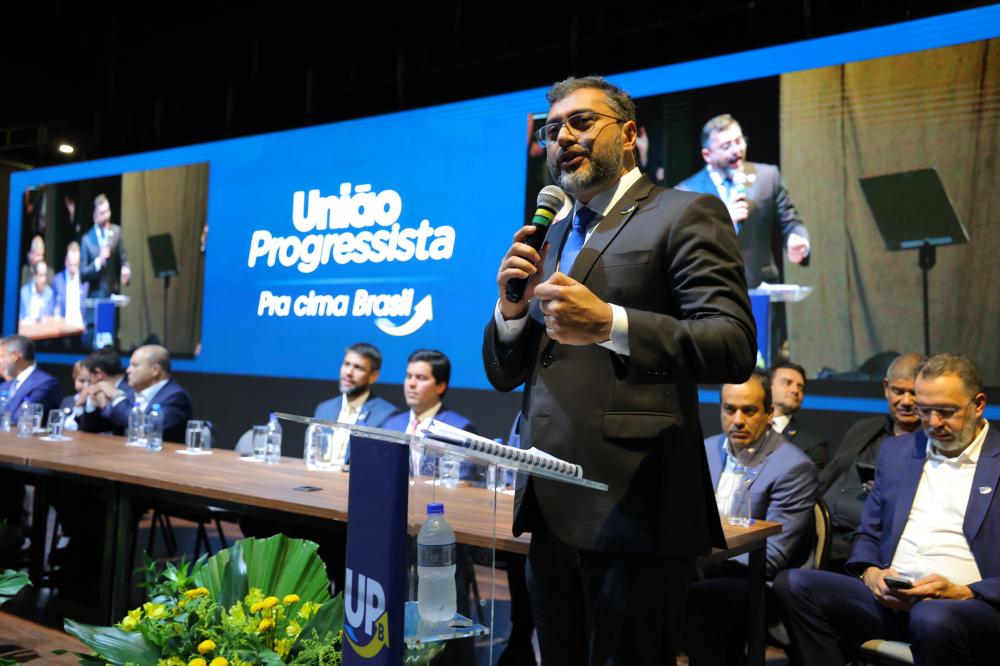 Wilson Lima defende pacto pelo Brasil em convenção que sela federação entre União Brasil e Progressistas