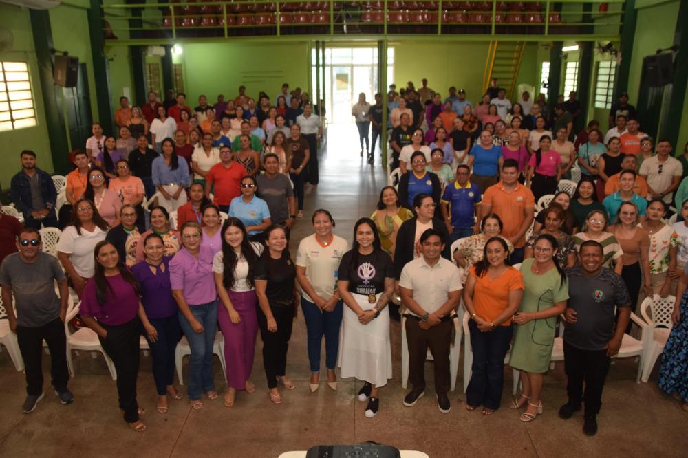 Profissionais da Educação realizam encontro da Operação Shamar em apoio à Campanha Agosto Lilás