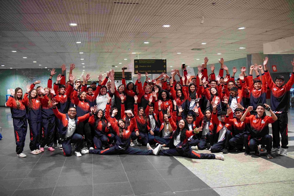 Delegação amazonense chega a Brasília para os Jogos da Juventude 2025