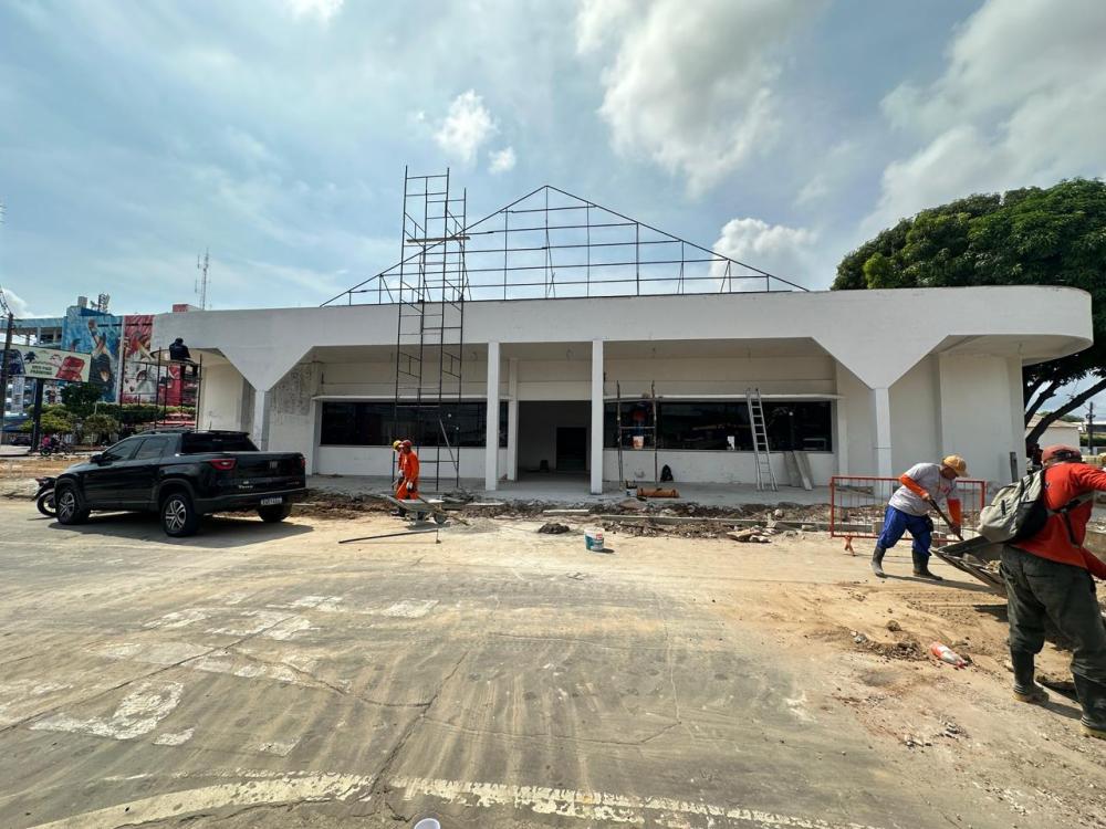 Em ritmo acelerado, obra da Casa da Cultura de Parintins entra na fase final
