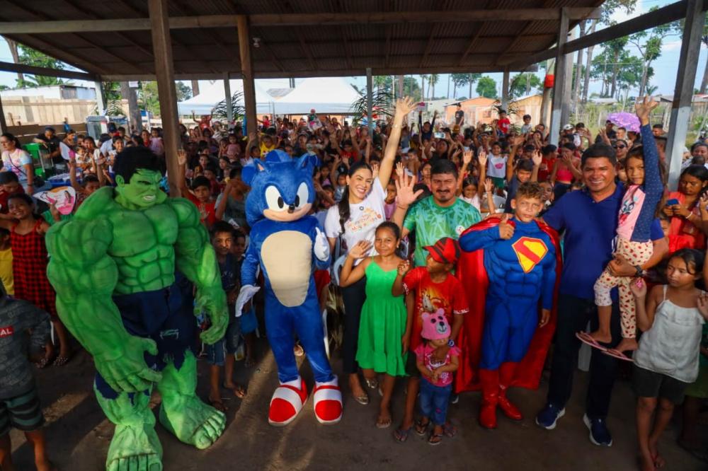 Mayra Dias celebra Dia das Crianças com ações para mais de 5 mil crianças em Manaus, Parintins e Nova Olinda do Norte