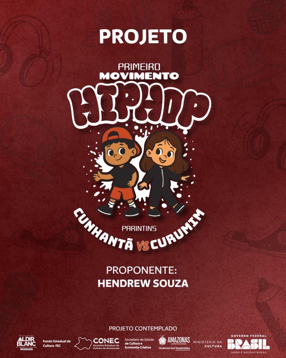 Inscrições para o 1º Movimento Hip Hop Parintins acontecem nesta quarta-feira (13) no Liceu de Artes