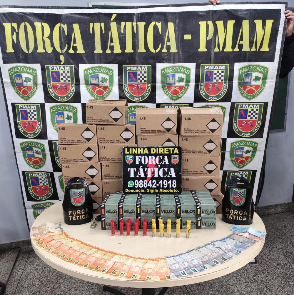 Após denúncia, homem é preso com mais de 4.500 munições na zona oeste de Manaus