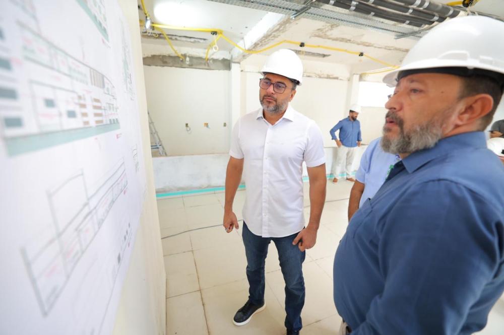 Obras da Policlínica e do Hospital-Dia do Complexo Hospitalar Sul passam de 80% e entram na reta final