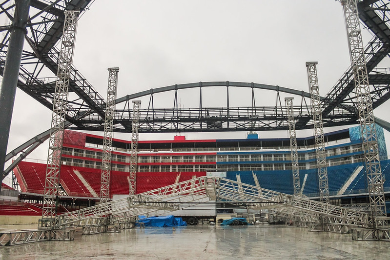 Bumbódromo recebe megaestrutura para lançamento do Festival de Parintins 2026