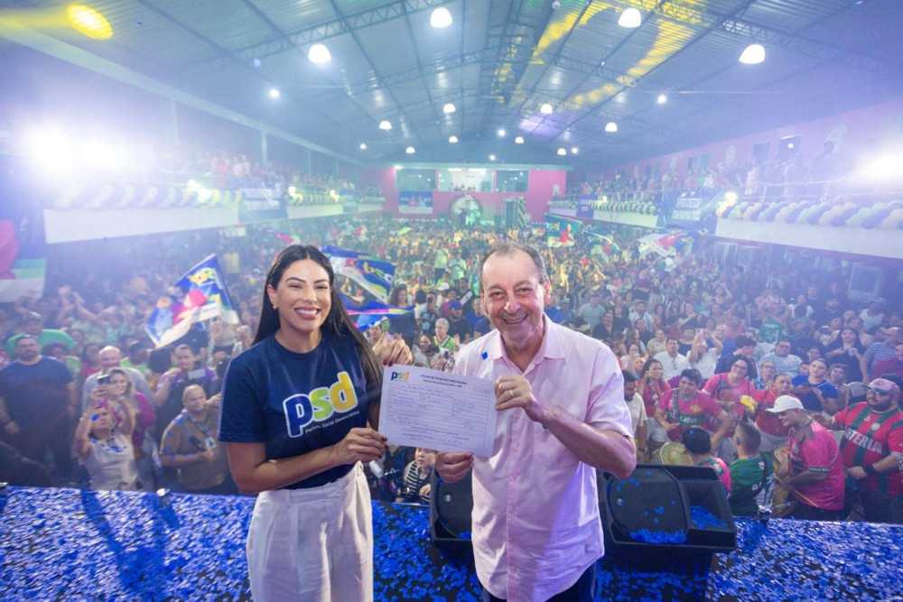 Mayra Dias se filia ao PSD em ato político com Omar Aziz e lideranças do Amazonas