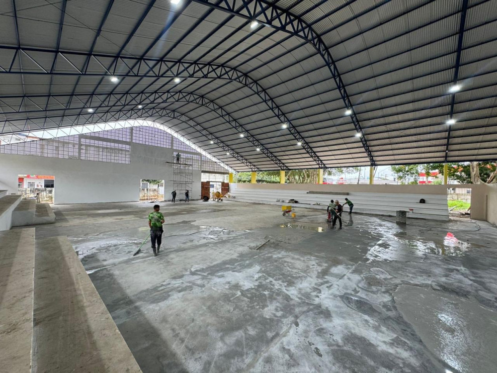 Ginásio do João Bosco chega a 85% e entra na fase final de obras em Parintins