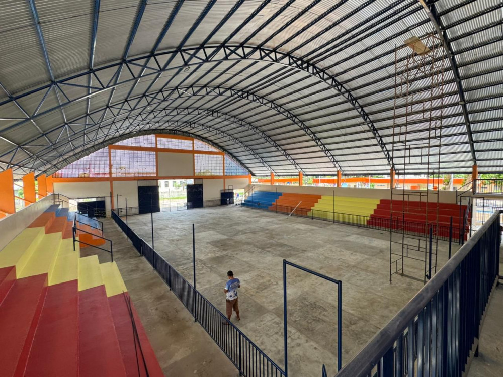 Ginásio da Vila Amazônia chega a 99% e se aproxima da inauguração